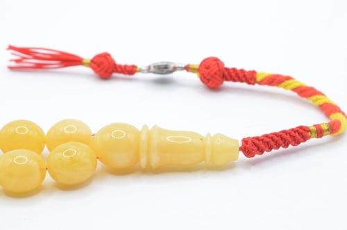 سبحة كهرمان كالنجرادي فرز السلطان سوبر ( توقيع فضي...