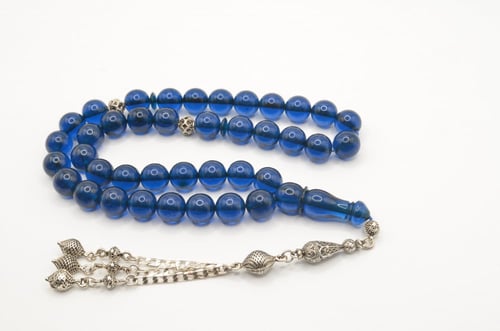 سبحة سندلوس ألماني لون ازرق شفاف