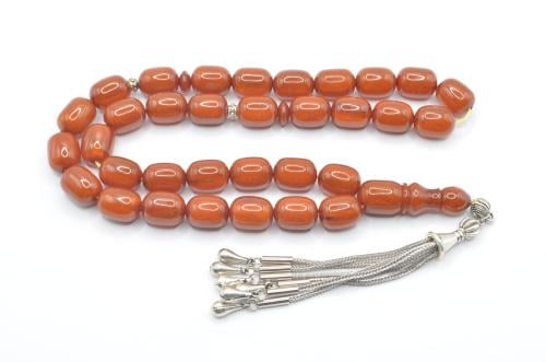 سبحه فاتوران ألماني لون بني عرق طولي رائع