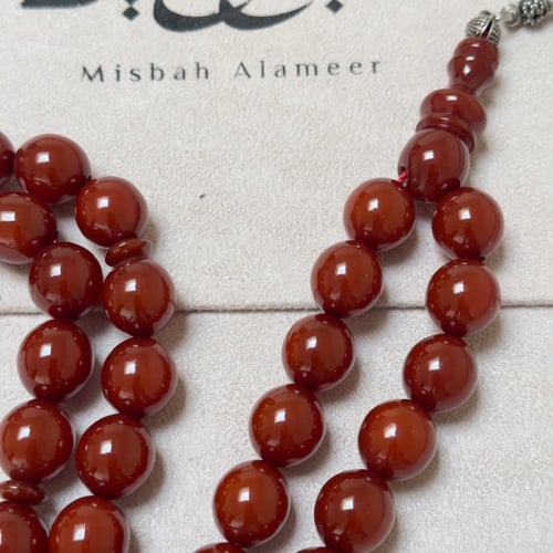 سبحه فاتوران عرق طولي جميل لون بني