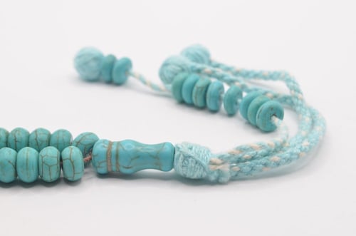 سبحه فيروز 100 خرزه وعدادين