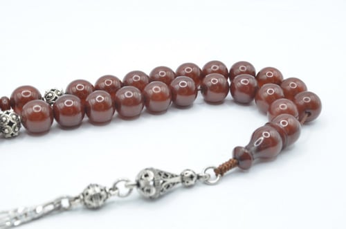 سبحة فاتوران لون كبدي يشف