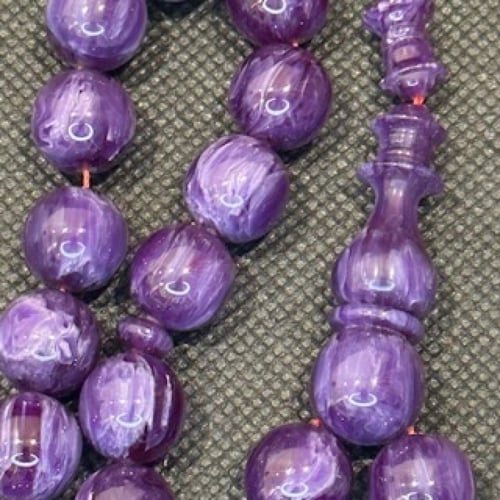 سبحه فاتوران ألماني لون كحلي معرق