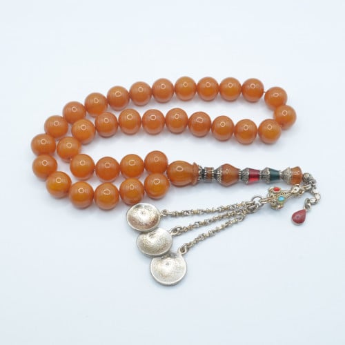 سبحه سندلوس ألماني مع شاهد عثماني طويل مطعم بالفضه