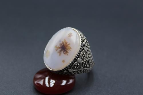 عقيق يماني مشجر مقاس 9 انجليزي _ 20 عربي