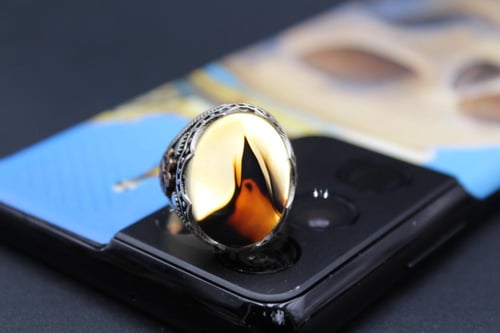 عقيق يماني مميز مقاس 9.75 انجليزي _ 22 عربي