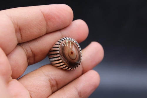 عقيق يماني سليماني مقاس 8 انجليزي _ 18 عربي