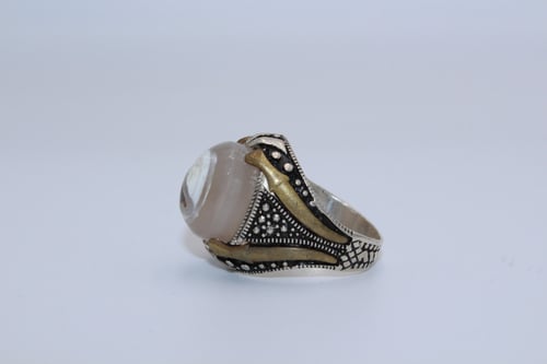 خاتم عقيق يماني مقاس 9.25انجليزي _ 21 عربي