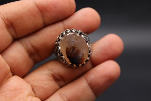 عقيق يماني مشجر مقاس 9.75 انجليزي × 22 عربي