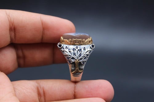 عقيق يماني مشجر مقاس 11.25 انجليزي _ 26 عربي