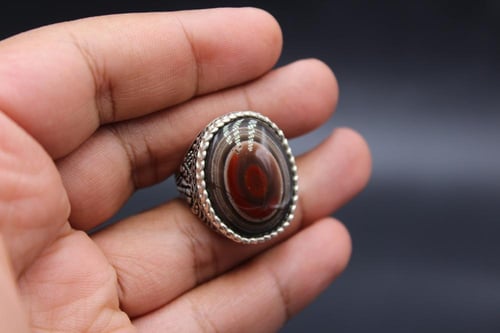 عقيق يماني سليماني مقاس 10 انجليزي _ 22.5 عربي