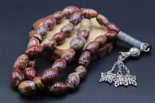 سبحة جزع يماني _ 33 خرزة