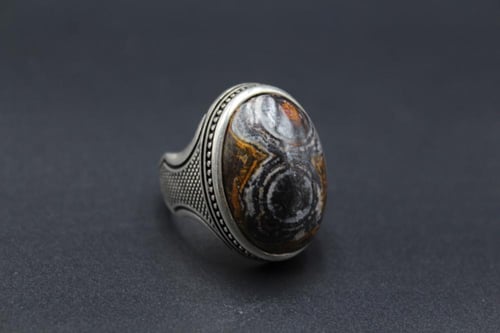 عقيق يماني داوودي عين الذيب مقاس 9.5 انجليزي _ 21...