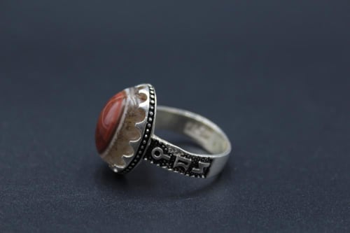 عقيق يماني سليماني مقاس 7.25 انجليزي _ 16 عربي