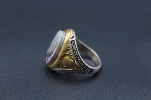 عقيق يماني مشجر مقاس 9.5 انجليزي _ 21 عربي