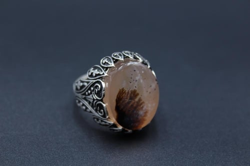 عقيق يماني مشجر مقاس 9.75 انجليزي × 22 عربي