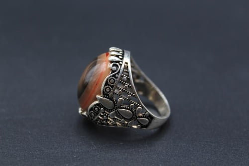 عقيق يماني سليماني مقاس 7.5 انجليزي _ 16 عربي