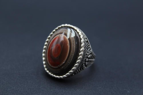 عقيق يماني سليماني مقاس 10 انجليزي _ 22.5 عربي