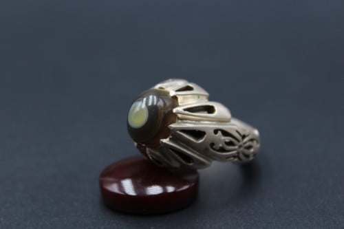 خاتم عقيق هندي سليماني مقاس 9.75 انجليزي_22 عربي