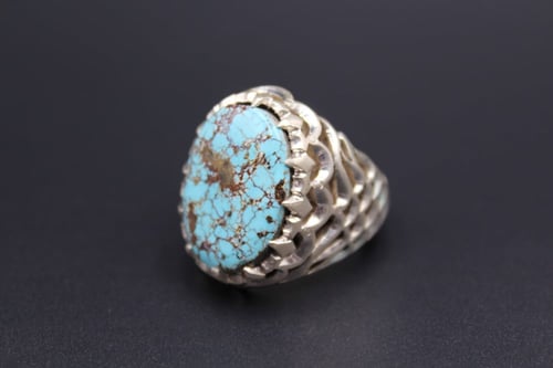 خاتم فيروز نيشابوري مقاس 9 انجليزي _ 20 عربي