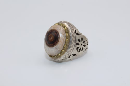 خاتم عقيق يماني داوودي مقاس 7.25 انجليزي - 15.5 عر...