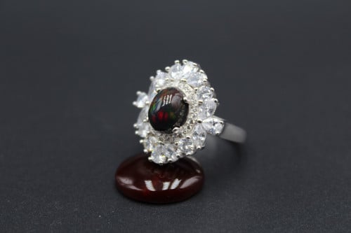 خاتم اوبال اثيوبي مقاس 7.25 انجليزي _ 15.5 عربي