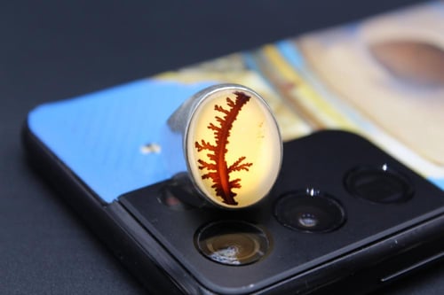 عقيق يماني مشجر مقاس 8.75 انجليزي _ 19 عربي