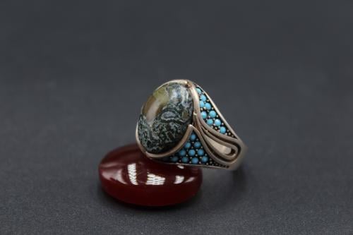 عقيق يماني حجم صغير مقاس 9 انجليزي _ 20 عربي