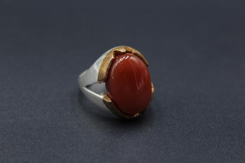 عقيق يماني مقاس 7.5 انجليزي _ 16 عربي