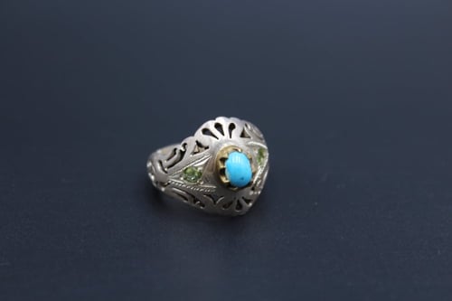 خاتم فيروز نيشابوري مقاس 9.75 انجليزي _ 21.5 عربي