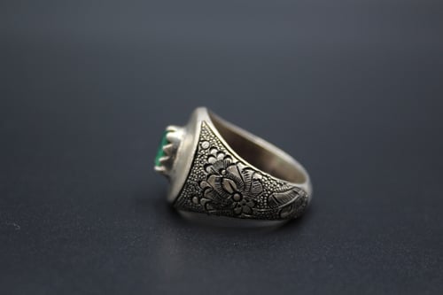 خاتم زمرد زامبيا افريقي مقاس 9.75 انجليزي _ 22 عرب...