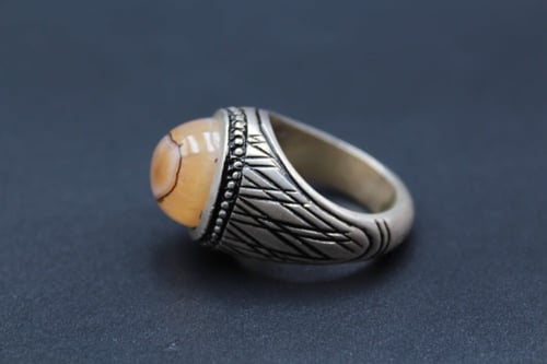 خاتم عقيق هندي سليماني مقاس 9.75 انجليزي _22 عربي