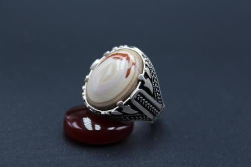 عقيق يماني سليماني مقاس 9 انجليزي _ 20 عربي