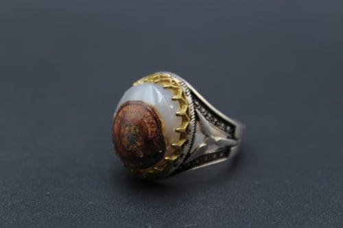 خاتم عقيق يماني داودي مقاس 9 انجليزي_ 20 عربي