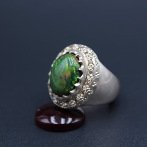 خاتم اوبال اثيوبي مقاس 8.75 انجليزي _ 19 عربي