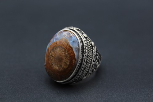 خاتم عقيق يماني داوودي مقاس 9 انجليزي _ 20 عربي