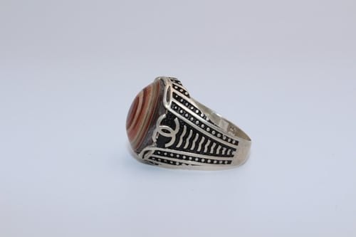 خاتم عقيق يماني سليماني مقاس 8.5 انجليزي_ 18.5 عرب...