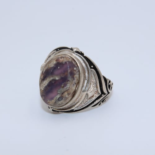 خاتم عقيق يماني طحلبي مقاس 9.25 انجليزي _ 20.5 عرب...