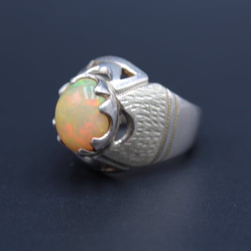 خاتم اوبال اثيوبي مقاس 9.25 انجليزي _ 21 عربي