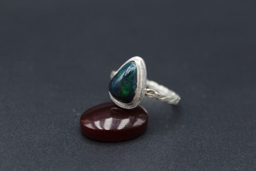 خاتم اوبال اثيوبي مقاس 7.25 انجليزي _ 15.5 عربي