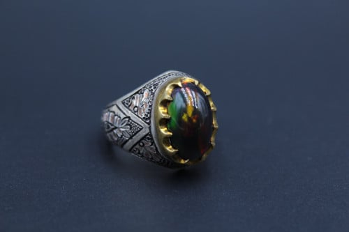 خاتم اوبال اثيوبي مقاس 10 انجليزي _ 23 عربي