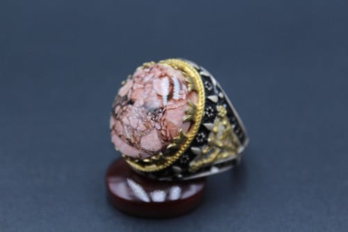 خاتم عقيق يماني مميز مقاس 9 انجليزي_20 عربي