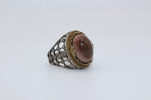 خاتم عقيق يماني سليماني مقاس 9 انجليزي_20 عربي