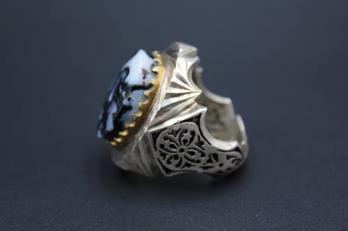 خاتم عقيق يماني نوادر مقاس 10 انجليزي _ 22 عربي