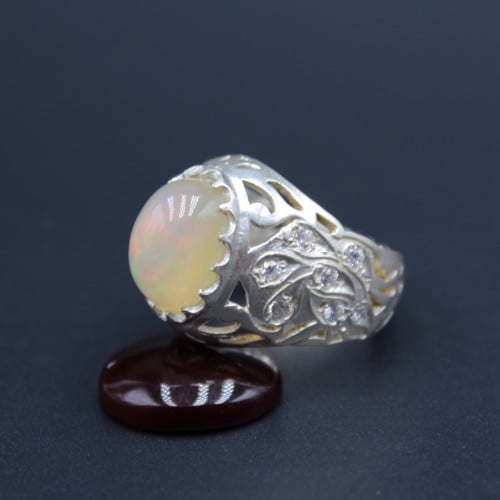 خاتم اوبال اثيوبي مقاس 9.5 انجليزي _ 21 عربي