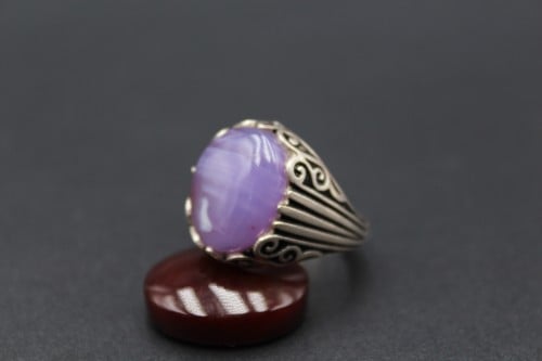 خاتم عقيق يماني مقاس 8 انجليزي_18 عربي