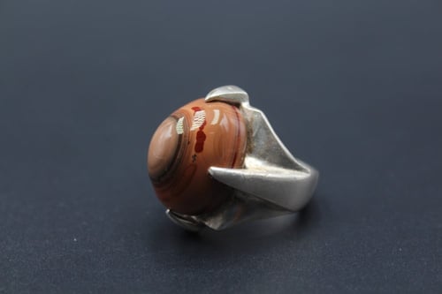 خاتم عقيق يماني سليماني مقاس 7.25 انجليزي_ 16 عربي