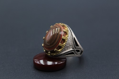 خاتم عقيق يماني سليماني مقاس 10.25 انجليزي_ 23 عرب...