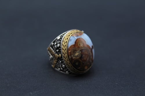 خاتم عقيق يماني داوودي مقاس 7 انجليزي _ 15 عربي