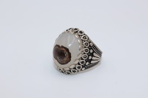 خاتم عقيق يماني داوودي مقاس 7.25 انجليزي - 15.5 عر...